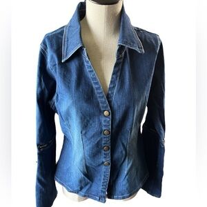Solo Jeans Stylish Blue Denim Looking Jacket size m